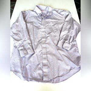 Brooks Brothers Lavender & White Long Sleeve Madison Fit Button Down Size 17-33